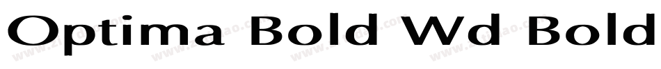 Optima Bold Wd Bold字体转换